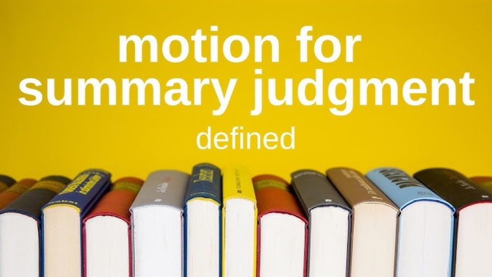 Summary Judgment Checklists for Plaintiffs and Defendants