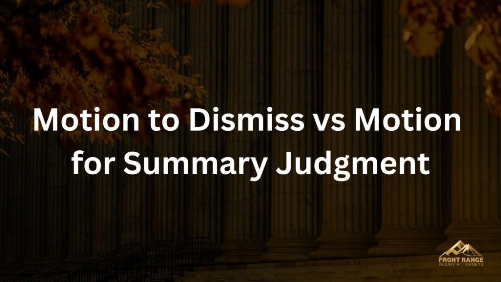 Motion to Dismiss vs. Motion for Summary Judgment: What’s the Difference?