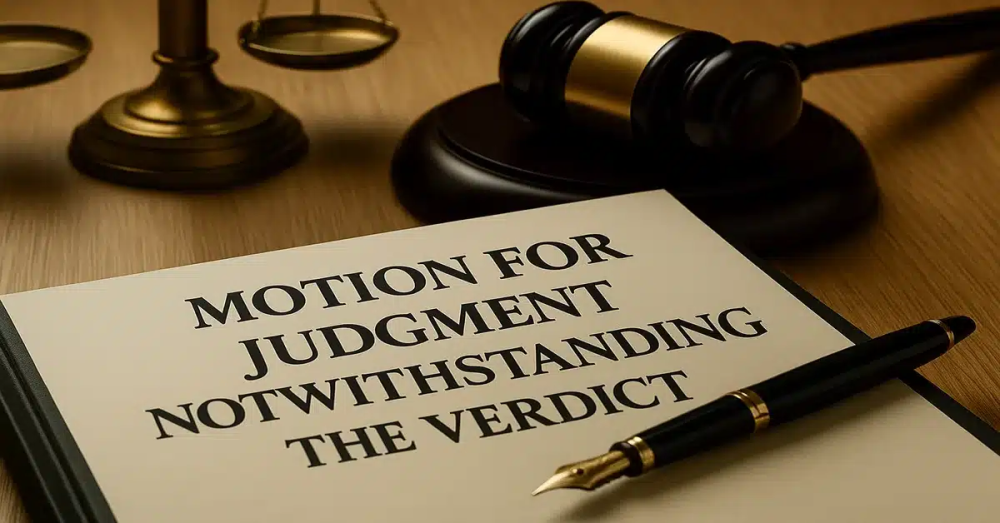Motion for Judgment Notwithstanding the Verdict (JNOV): Explained