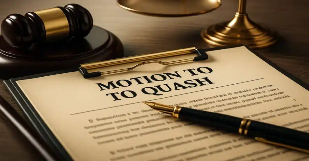 Motion to Quash: Protecting Yourself Against Improper Subpoenas