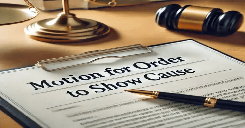 Motion for Order to Show Cause: Compelling Court Action
