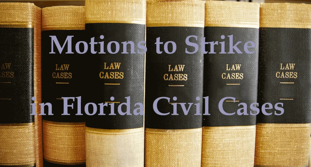 Motion to Strike Surplusage: Tightening Legal Pleadings