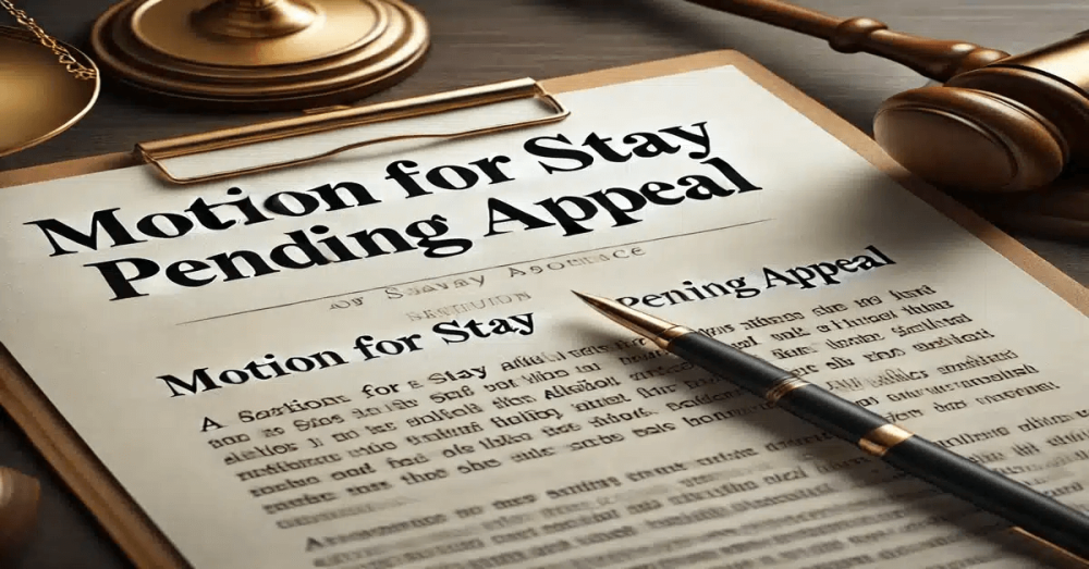 Draft a Motion for Stay Pending Appeal That Wins Approval